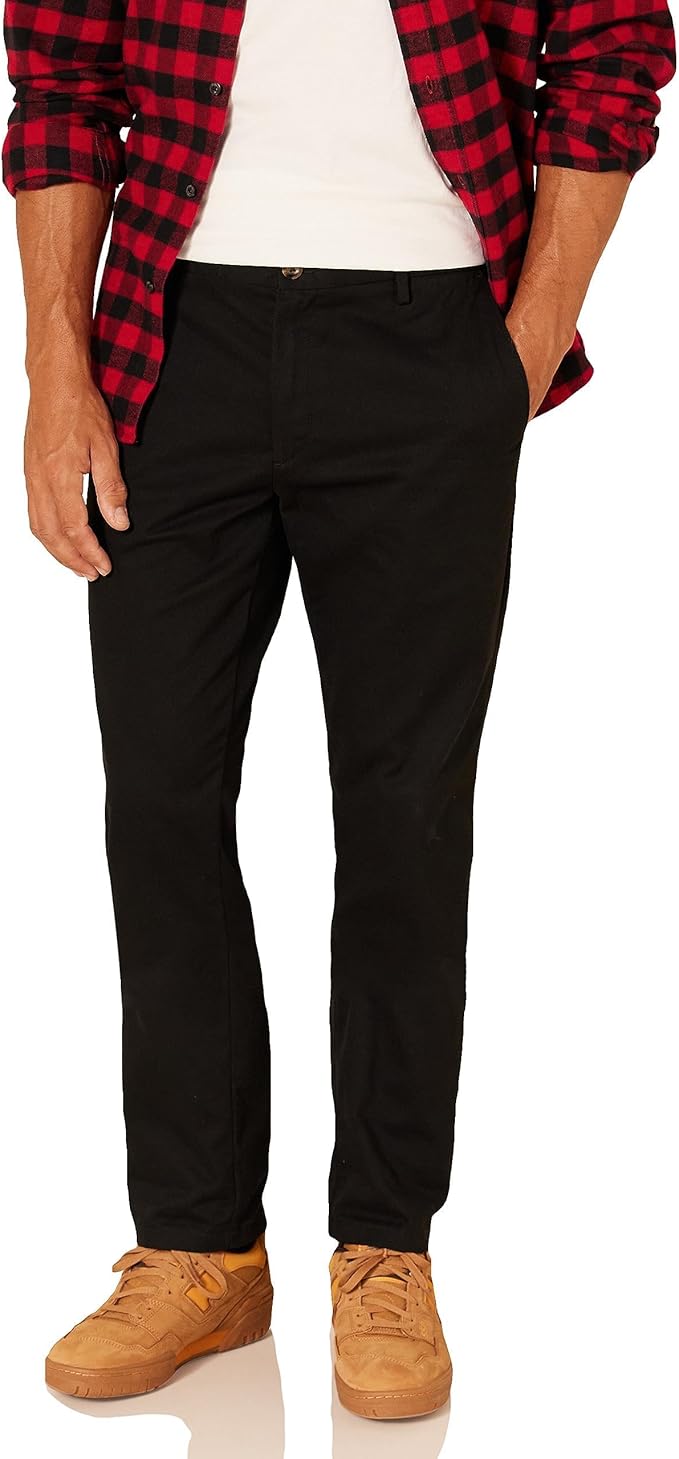 Men’s Slim-Fit Wrinkle-Resistant Flat-Front Chino Pant